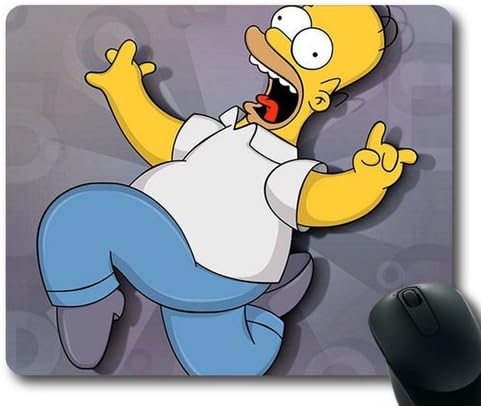 Unique Design Mouse Pad Scared Homer Simpson The Simpsons Cartoon Custom Computer Mouse Pad