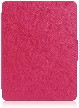 Shy Bear Kobo Case, Magnetic Auto Sleep Ultra-slim PU Leather Cover Case for Kobo glo HD/ Touch 2.0 eReader (rose-red XB, Kobo glo HD)