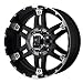 XD Series Spy XD797 Gloss Black Machined Wheel (17