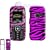 LG LX260 Rumor Scoop Cell Phone Hot Pink/Black Zebra Design Protective Case Faceplate Cover