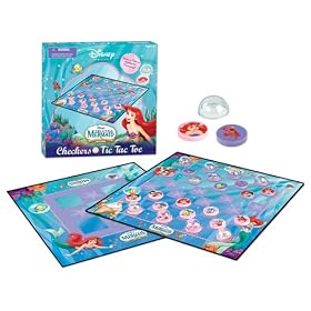 Disney The Little Mermaid Checkers and Tic-Tac-Toe by Disney
