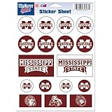 Mississippi State Bulldogs Official NCAA 5"x7" Sticker Sheet by Wincraft