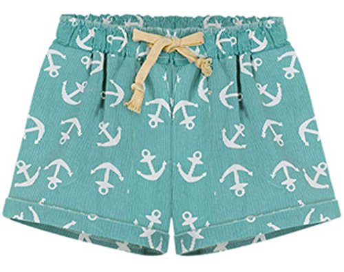 QZUnique Women's Casual Elastic Waist Beach Shorts