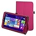 Insignia Flex 8 NS-15MS08 Case,Mama Mouth PU Leather Folio 2-folding Stand Cover with Stylus Holder for 8