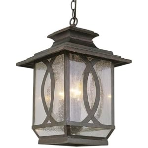 Arden Hanging Outdoor Lantern, 3 LIGHT, BURNISHED RUST by 