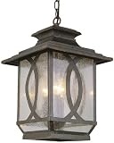 Arden Hanging Outdoor Lantern, 3 LIGHT, BURNISHED RUST - B001LP9...