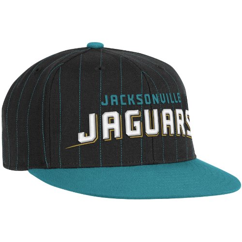 NFL Men's Jacksonville Jaguars End Zone Flat Visor Flex Hat - Tw84Z (Black, Large/X-Large)