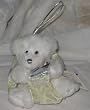Ganz Christmas Plush Winter Ornament Angel Bears - Green Wings