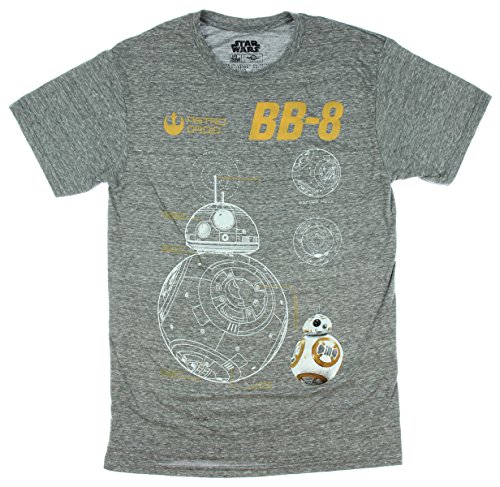 Star Wars BB-8 The Sensor Astro Droid Licensed Graphic T-Shirt - Medium