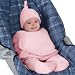 Kiddopotamus SwaddleMe Double Velboa Traveler for use with Harness Systems Small, Pink