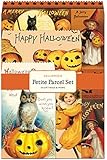 Cavallini Papers Petite Parcel Set Halloween, 12 Gift Bags