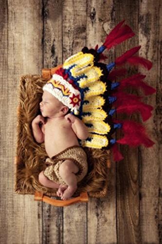 smrroy Useful Baby Indians Infant Knitted Crochet Costume Photo Photography Prop DSUS