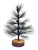 Artificial Feather Christmas Tree with Resin Tree Trunk Base