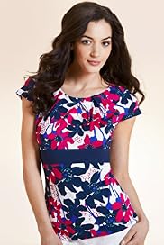 Per Una Wide Waistband Floral Print Jersey Top
