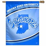 NCAA Indiana State Sycamores 27-by-37 inch Vertical Flag