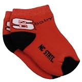 North Carolina State Wolfpack Infant Red-Black Team Logo Bootie Socks
