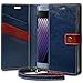Galaxy Note 7 Case, TORU [SNAP STRAP] Note 7 Wallet Case with [CARD SLOT][SNAP BUTTON][WRISTLET] for Samsung Galaxy Note7 - Navy