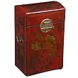 Handcrafted 2-Bottle Wine Case With Bird And Flower Motif