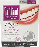 BRILLIANT TEETH WHITENING KIT - GENTLE ACTION FORMULA - 4 SHADES WHITER IN 1 WEEK