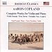 Copland: Complete Works for Violin and Piano