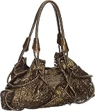 Bronze Cobblestone Embossed Satchel
