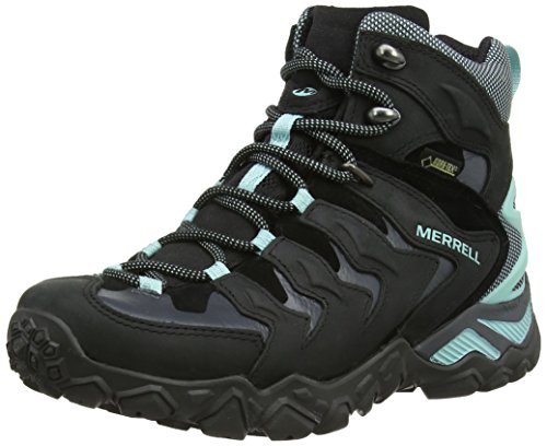 Merrell Women's Chameleon Shift Mid Waterproof Hiking Boot, Black/Aventurine, 7.5 M US