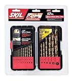 Skil 98017 17 Piece 5/64-Inch to 1/2-Inch Gold Oxide Twist Drill Bit Assortment in Plastic Case
