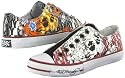 ED HARDY Womens Lowrise Detroit Canvas Beautiful Ghost Tattoo Shoes White