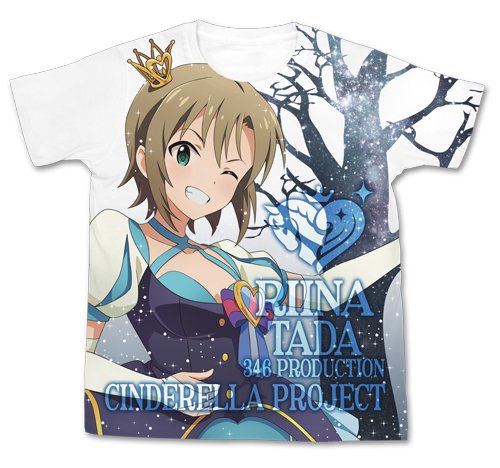 アイドルマスター シンデレラガールズ マイファーストスター!! 多田李衣菜 フルグラフィックTシャツ ホワイト Mサイズ