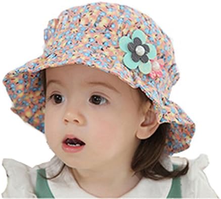 Baby's spring 2016 new rural wind broken beautiful hat. (blue)