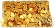 5 Lb Bag with 763 Gold Milk Chocolate Coins!