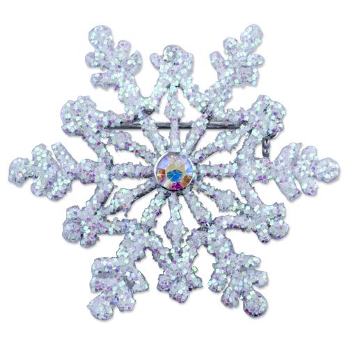 Swarovski Crystal Christmas Snowflake For Mother's Day Gift Brooches & Pins