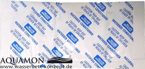 3 x Blue Magic Konditionierer-Tabletten für Wasserkopfkissen, Wasserbett-Schlauchsysteme, Wasserbett-Trennkeil