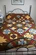 Patchwork - Stars -Sky Blue and Brown