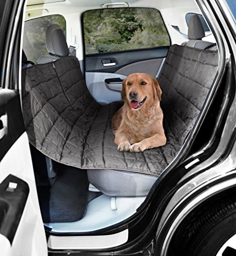 Trendy Pet Waterproof Hammok Style Dog Car Seat Protector | Machine Washable | 58" x 56" - Gray