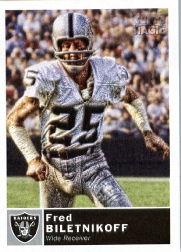 2010 Topps Magic Football Card # 217 Fred Biletnikoff - Oakland Raiders - NFL Trading Card in Screwdown Case!