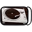 Real Wood Silver Record Player Belt Buckle