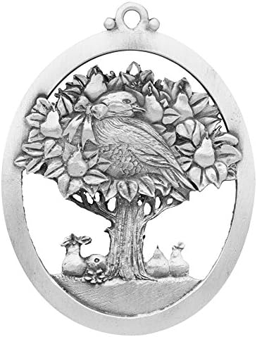 Partridge in a Pear Tree Pewter Ornament