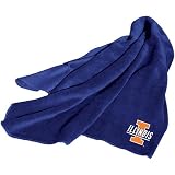 Illinois Fighting Illini NCAA Fleece Throw Blanket (Blue)