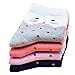 Minjie Soft Comfortable Novelty Cartoon Aminal Cat Crew Pattern Cotton Socks(4 Pairs)