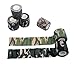Goodlucky365 6 Rolls Self-adhesive Non-woven Outdoor Camouflage Wrap Rifle Hunting Cycling Tape Waterproof Camo Stealth Tape