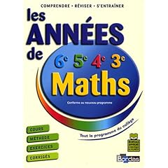Maths (6e, 5e, 4e, 3e) : Les années de collège