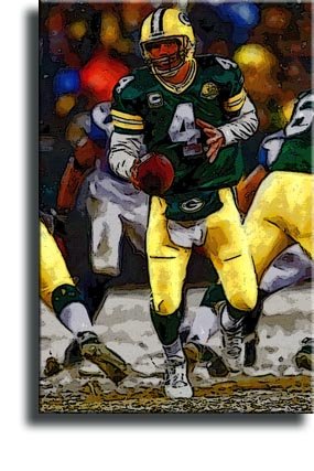 Completely Handpainted American Football Sport Painting, Custom Order FL2655, Oil on Canvas, with Option to Paint Jerry, Brett & Co. from Any Other Favorite Photograph or Picture, Unframed, Size 18