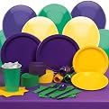 Purple/ Yellow/ Green Party Kit for 24