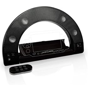 Blackhorns Rainbow Speakers for Sony Slim PSP 2000 /3000 included earphone socket and line-in connection w/ a remove control