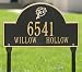 Miami Dolphins Black and Gold Personalized Address Lawn Plaque