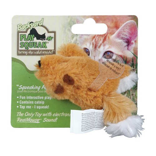 Image of Backyard Play n Squeak Cat Toy - Squeaking Fox