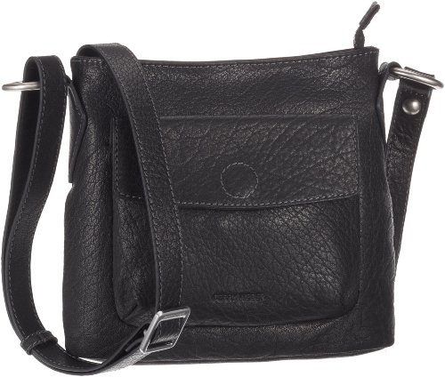 Gerry Weber Shoulder Bag 08/94/17086-900, Damen Umh&auml;ngetasche, schwarz, (black 900), 22x22x8