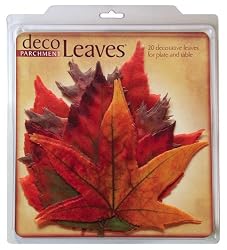 EuroQuest Imports Fall Deco Parchment Leaves, Package of 20