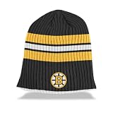 Boston Bruins Vintage Reversible Striped Knit Hat Size One Size